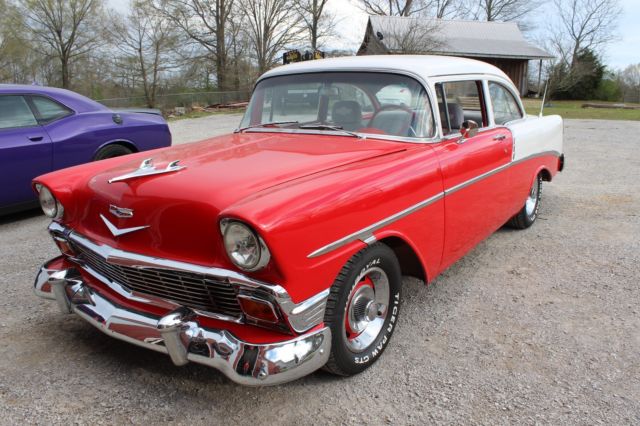 1956 Red Chevrolet Bel Air/150/210
