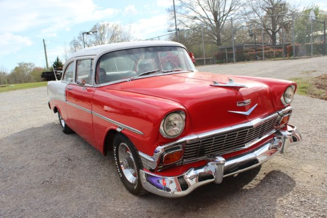 1956 Red Chevrolet Bel Air/150/210