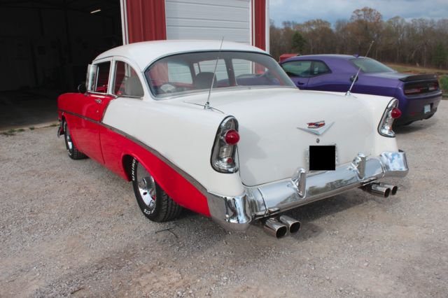 1956 Red Chevrolet Bel Air/150/210