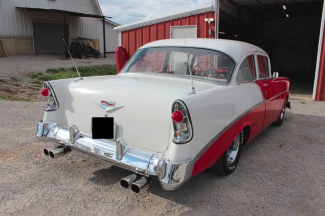 1956 Red Chevrolet Bel Air/150/210