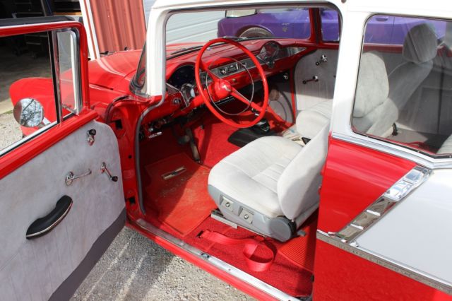 1956 Red Chevrolet Bel Air/150/210