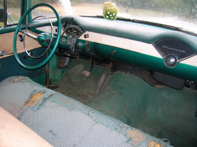 1956 Green Chevrolet Bel Air/150/210 Sedan