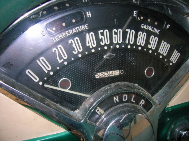 1956 Green Chevrolet Bel Air/150/210 Sedan