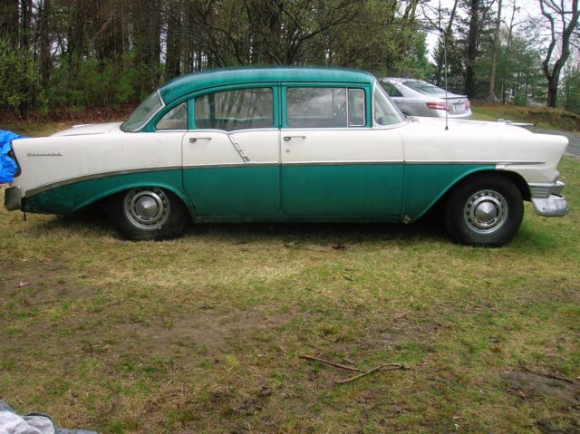 1956 Green Chevrolet Bel Air/150/210 Sedan