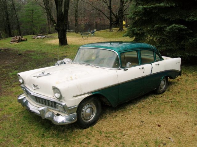 1956 Green Chevrolet Bel Air/150/210 Sedan