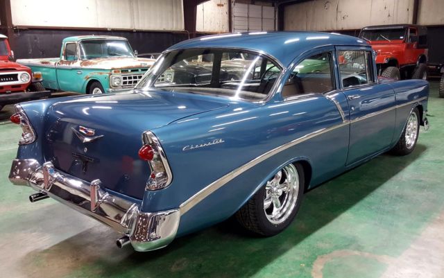 1956 Blue Chevrolet Bel Air/150/210 Sedan