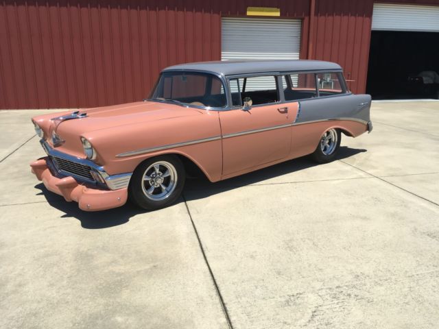 1956 Orange Chevrolet Bel Air/150/210 Wagon