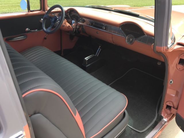 1956 Orange Chevrolet Bel Air/150/210 Wagon
