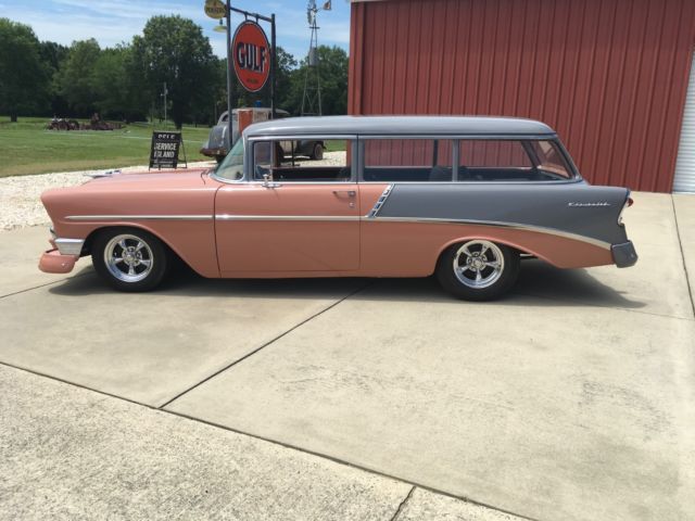1956 Orange Chevrolet Bel Air/150/210 Wagon