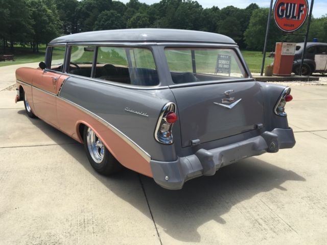 1956 Orange Chevrolet Bel Air/150/210 Wagon