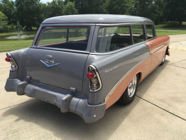1956 Orange Chevrolet Bel Air/150/210 Wagon