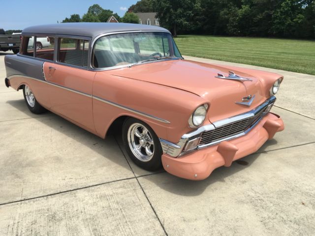 1956 Orange Chevrolet Bel Air/150/210 Wagon