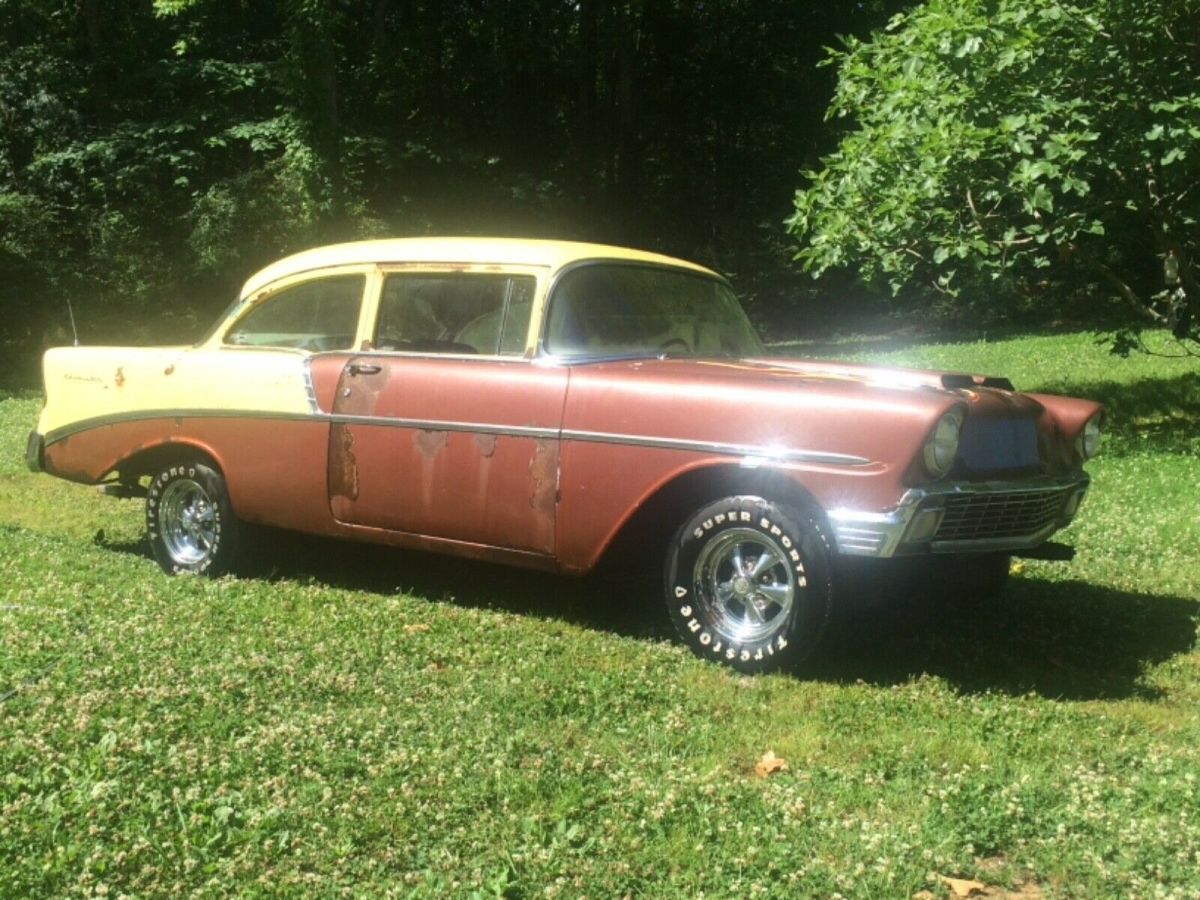 1956 Yellow Chevrolet 210