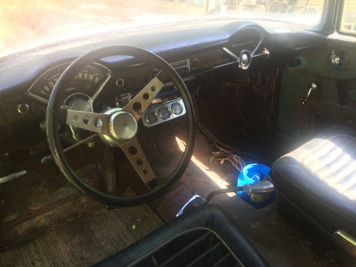 1956 Yellow Chevrolet 210