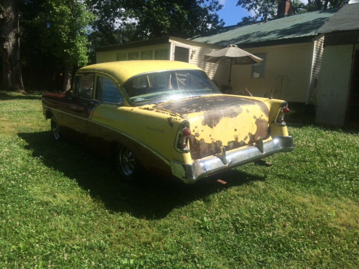 1956 Yellow Chevrolet 210