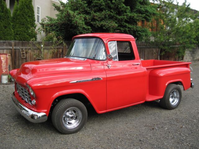 1956 Red Chevrolet Truck 3100 Short Box 1/2 ton Pick Up