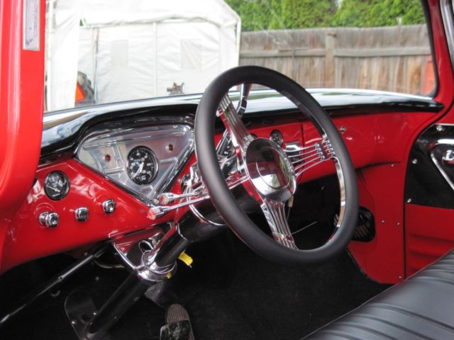 1956 Red Chevrolet Truck 3100 Short Box 1/2 ton Pick Up