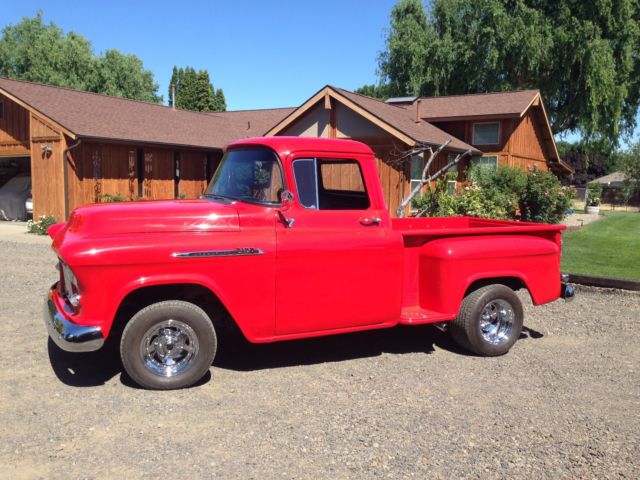 1956 Red Chevrolet Truck 3100 Short Box 1/2 ton Pick Up