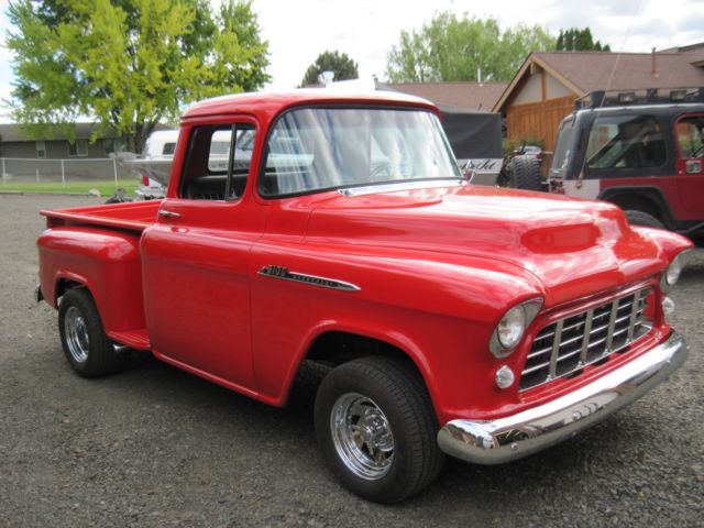 1956 Red Chevrolet Truck 3100 Short Box 1/2 ton Pick Up