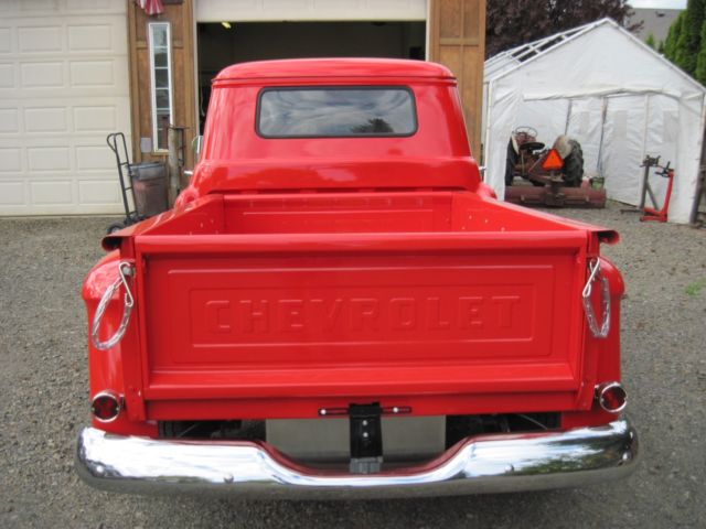 1956 Red Chevrolet Truck 3100 Short Box 1/2 ton Pick Up