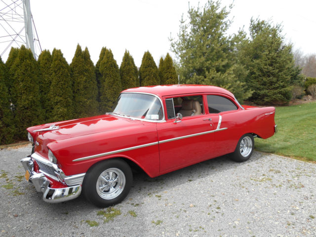 1956 red Chevrolet Bel Air/150/210 150