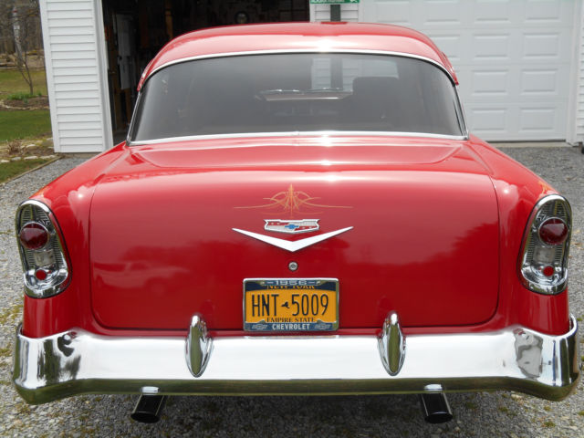 1956 red Chevrolet Bel Air/150/210 150