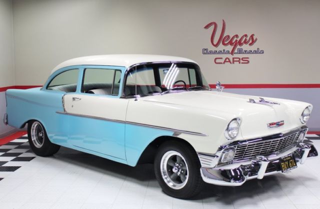 1956 Blue Chevrolet Bel Air/150/210 Hardtop