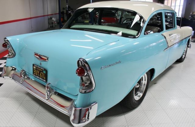 1956 Blue Chevrolet Bel Air/150/210 Hardtop
