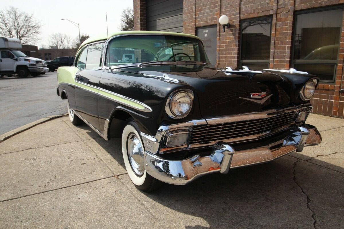1956 Black Chevrolet Bel Air/150/210 Coupe