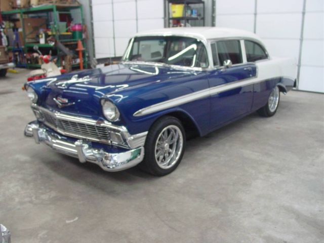 1956 Blue Chevrolet Bel Air/150/210