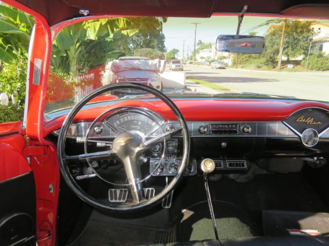 1956 Red/White Chevrolet Bel Air/150/210 Coupe