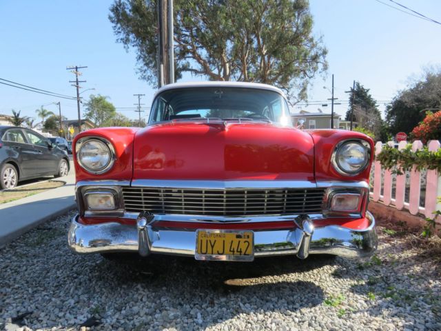 1956 Red/White Chevrolet Bel Air/150/210 Coupe