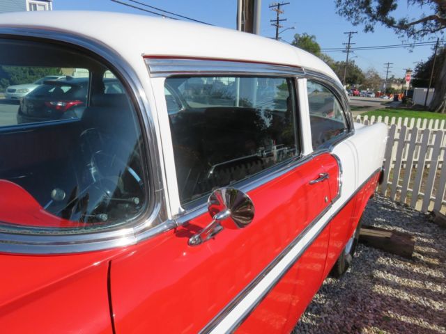 1956 Red/White Chevrolet Bel Air/150/210 Coupe
