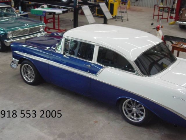 1956 Blue Chevrolet Bel Air/150/210