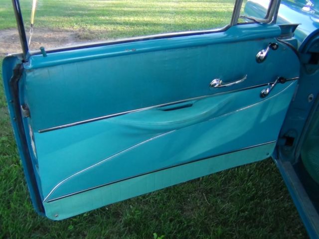 1956 Twillight Turquois / India Ivory Chevrolet Bel Air/150/210 2-Door Hardtop not Post or Sedan