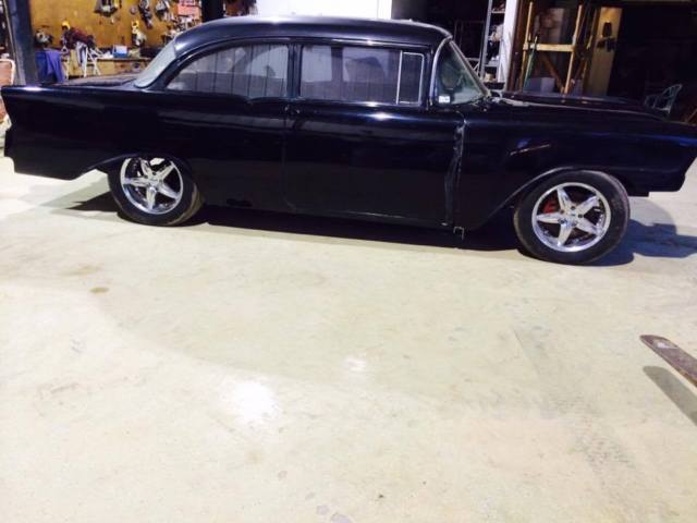 1956 Black Chevrolet Bel Air/150/210 Hardtop