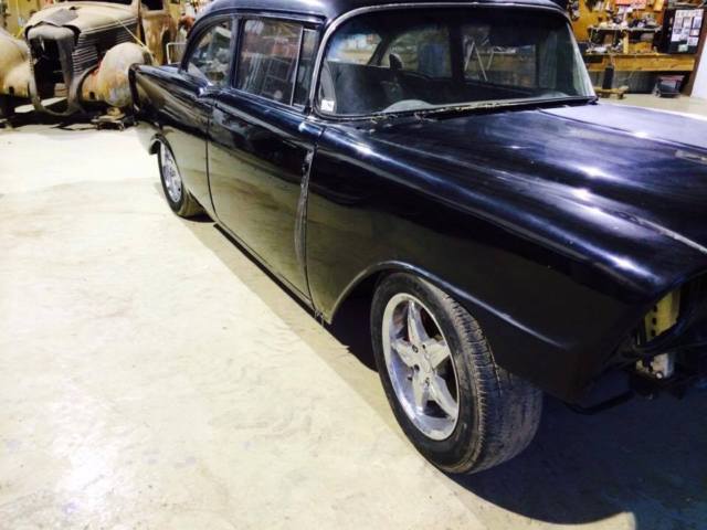 1956 Black Chevrolet Bel Air/150/210 Hardtop