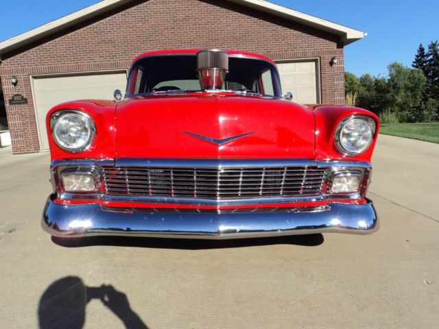 1956 Black Chevrolet Bel Air/150/210 Sedan