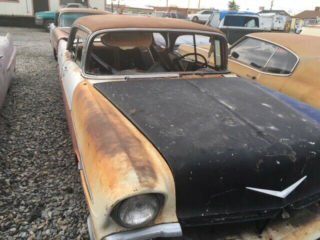 1956 Red and White Chevrolet Bel Air/150/210 4 D