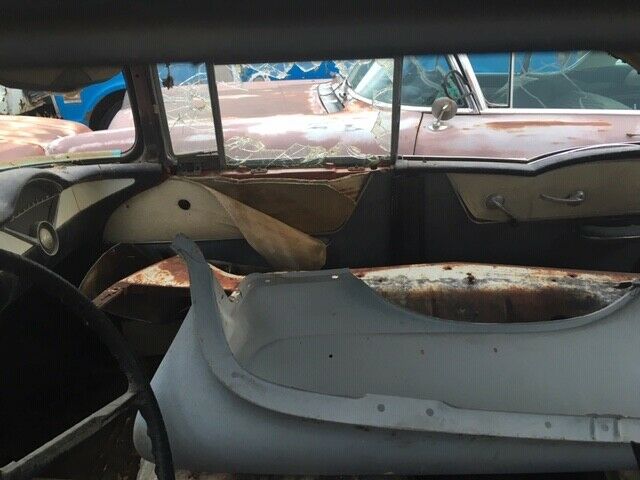 1956 Red and White Chevrolet Bel Air/150/210 4 D