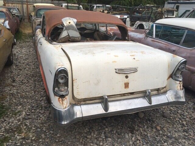 1956 Red and White Chevrolet Bel Air/150/210 4 D
