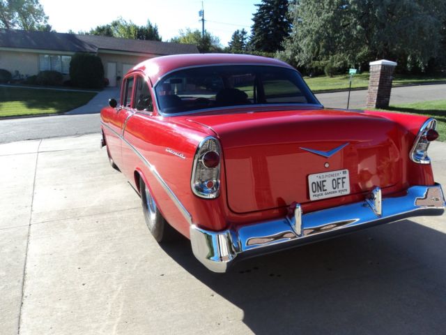 1956 Black Chevrolet Bel Air/150/210 Sedan