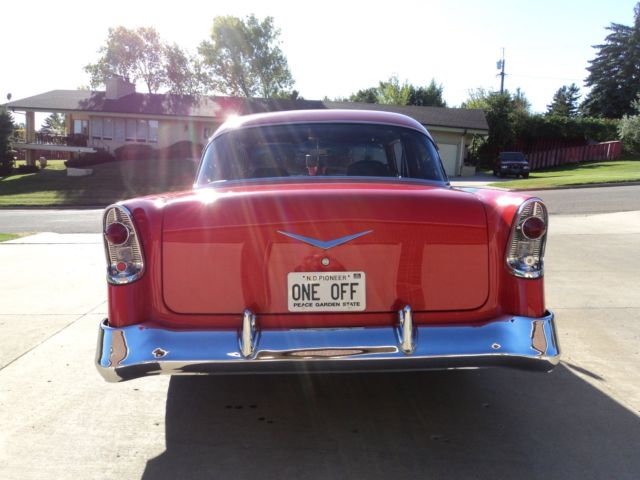 1956 Black Chevrolet Bel Air/150/210 Sedan