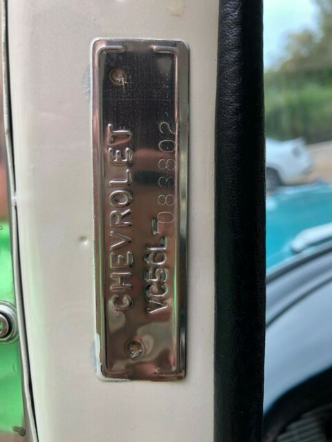 1956 Blue / White Chevrolet Bel Air/150/210 Sedan