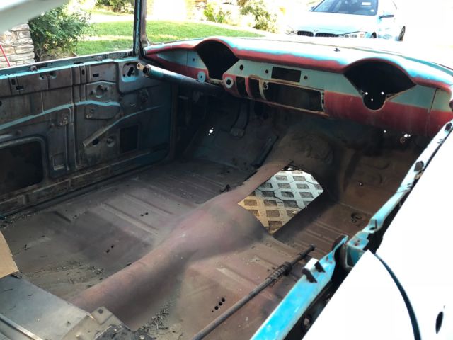 1956 Turquoise Chevrolet Bel Air/150/210 2 dr hardtop