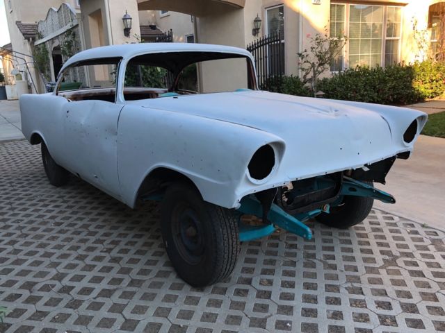 1956 Turquoise Chevrolet Bel Air/150/210 2 dr hardtop