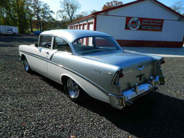 1956 White Silver Chevrolet Bel Air/150/210 Coupe
