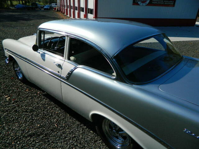 1956 White Silver Chevrolet Bel Air/150/210 Coupe