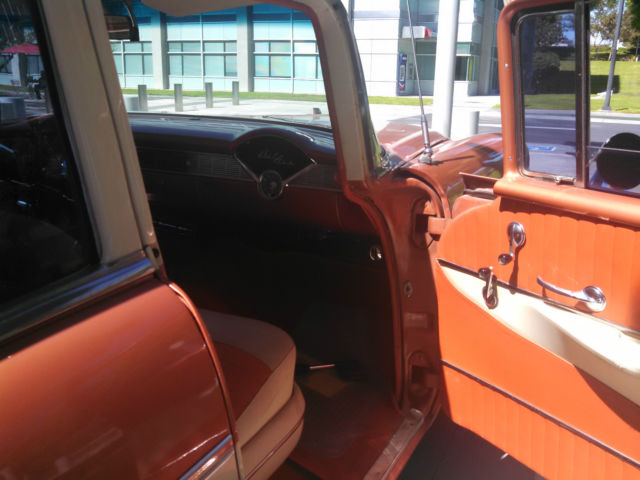 1956 Sierra Gold and Adobe Beige Chevrolet Bel Air/150/210 Sedan