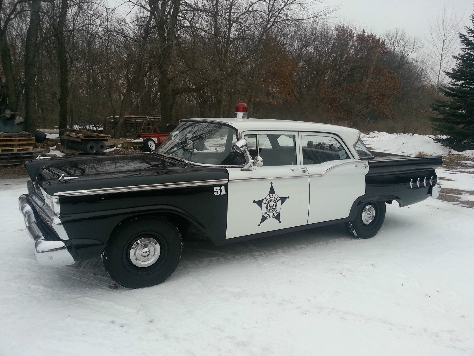 1959 Black Ford Galaxie Sedan